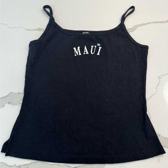 Tops - Maui black tank top size small